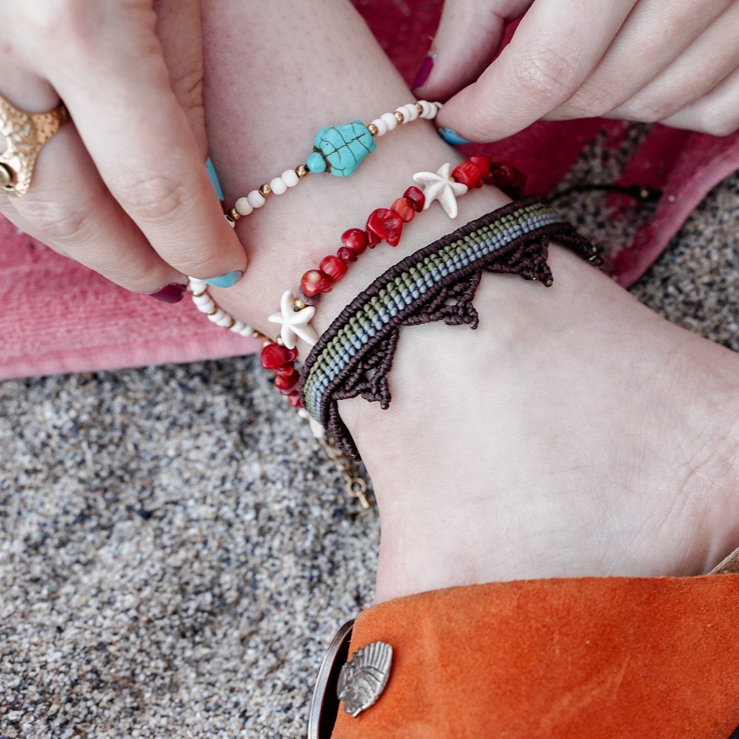 Anklets Turtle Hugs Anklet