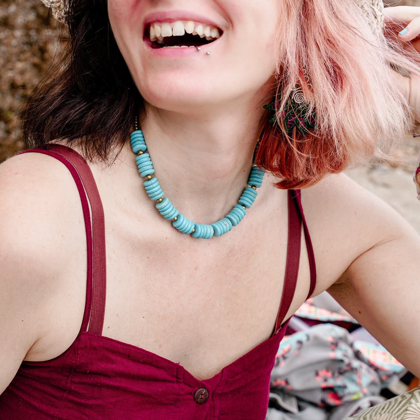 Necklaces Turquoise Kissed Necklace
