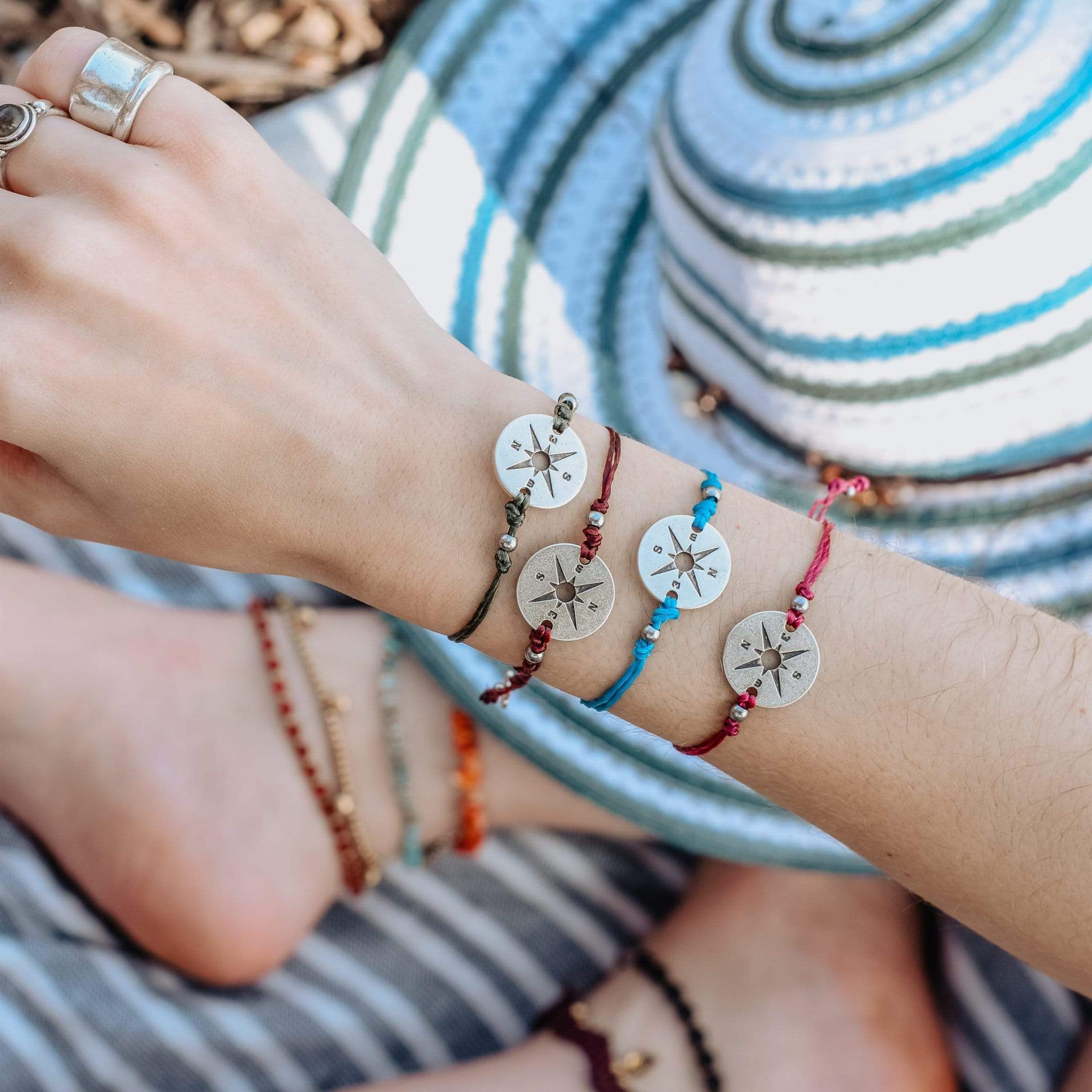 Macrame bracelet Compass Bracelet