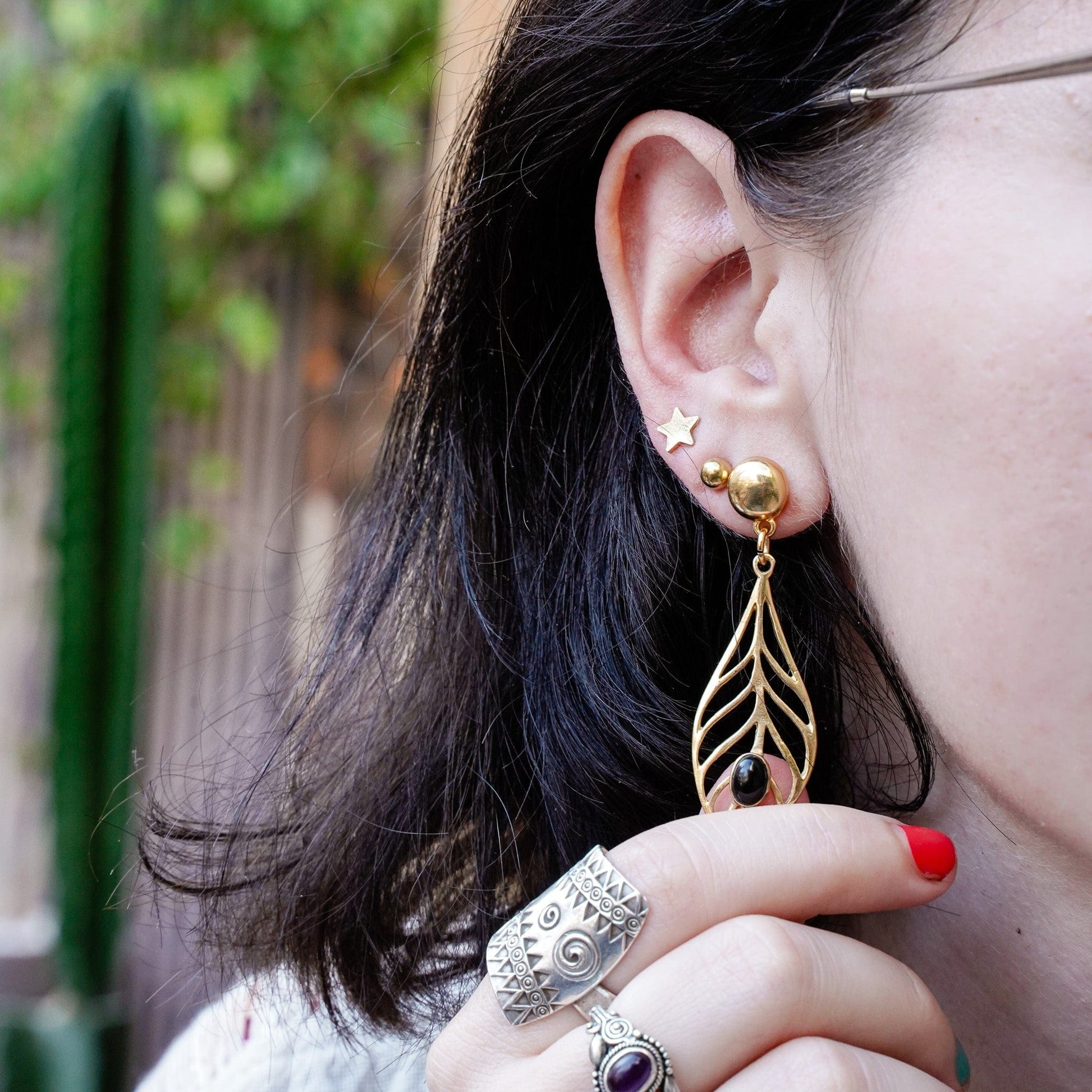 Earrings Onyx Forest Earrings