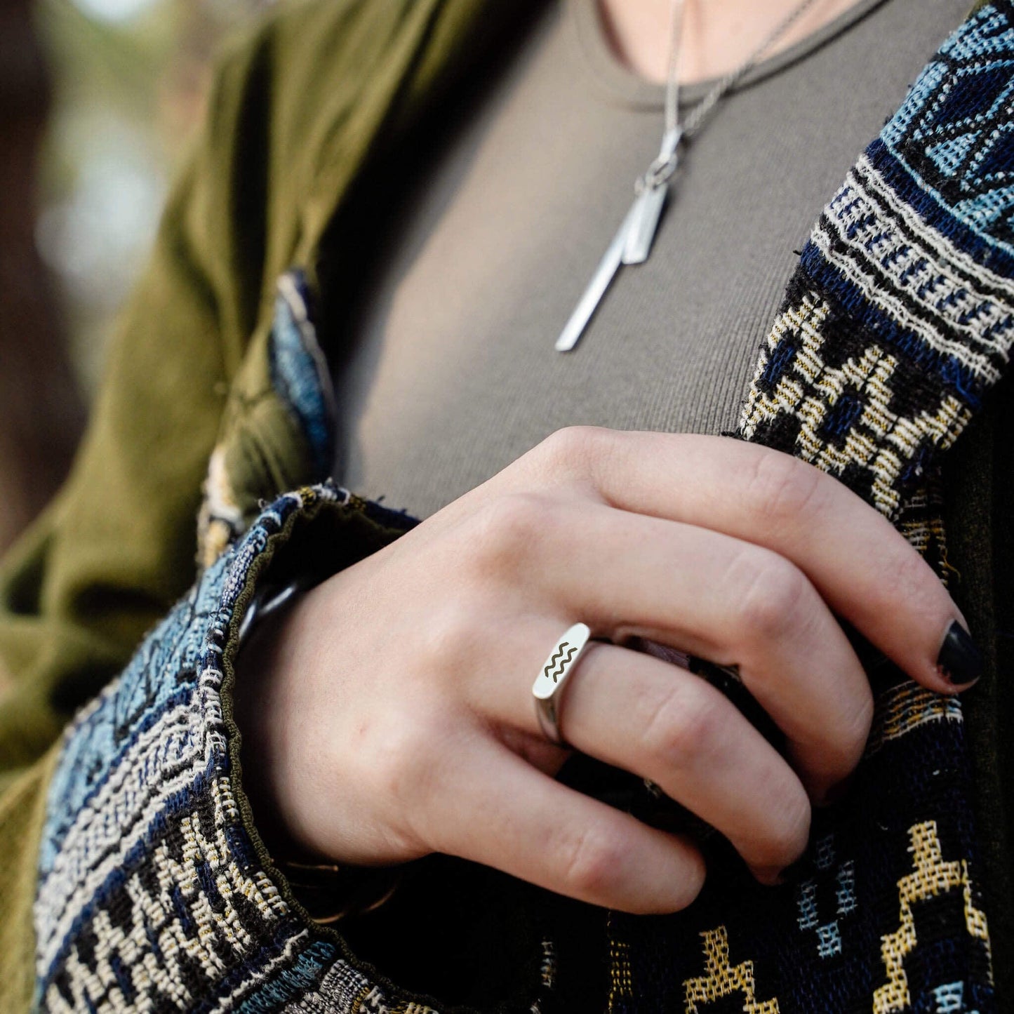 Engravable Bar Ring