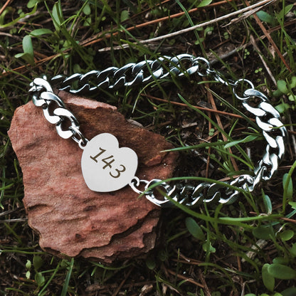 Engravable Heart Bracelet