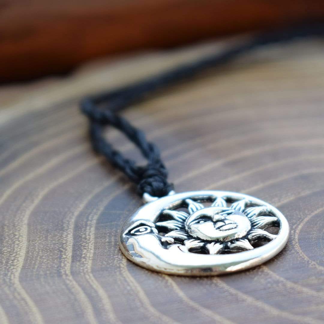 ethnic necklace Moon and Sun Necklace