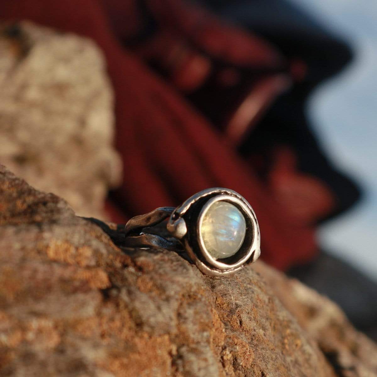 Ethnic ring In Love with Moonstone Ring