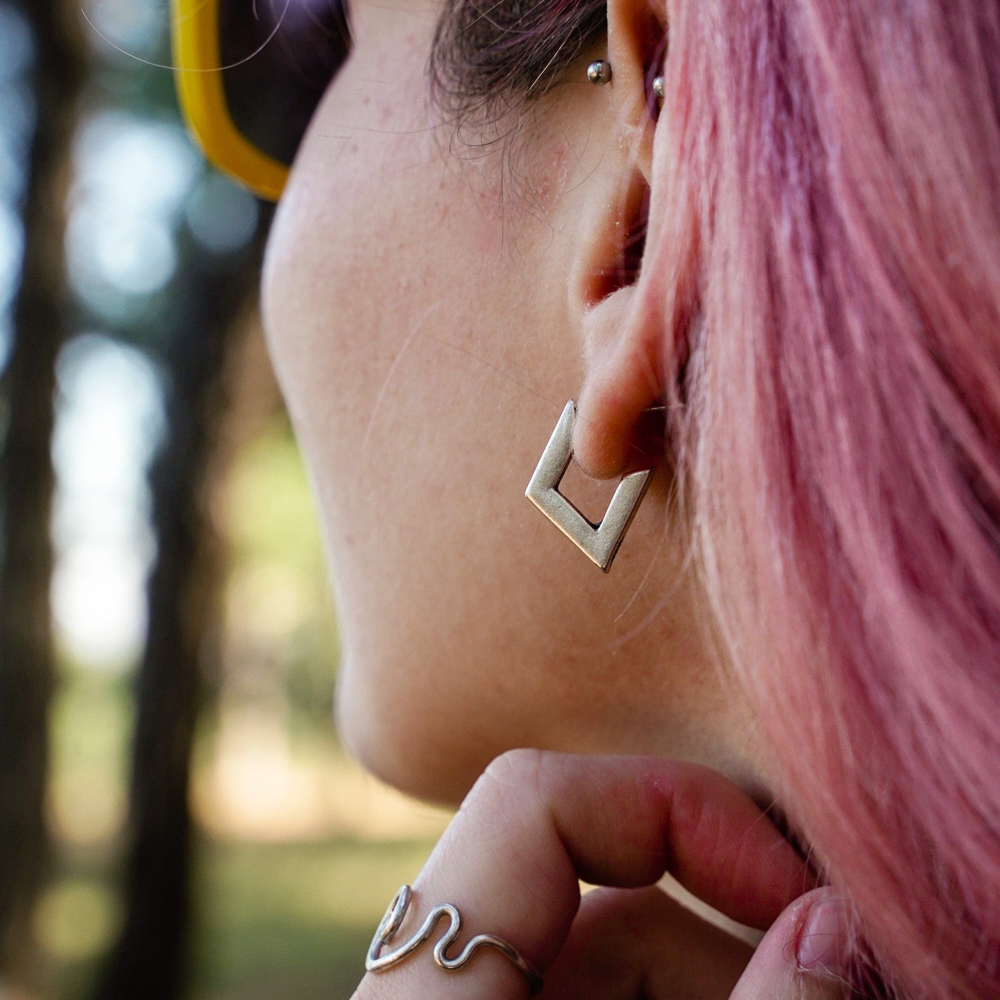 Mini Rhombus Earrings