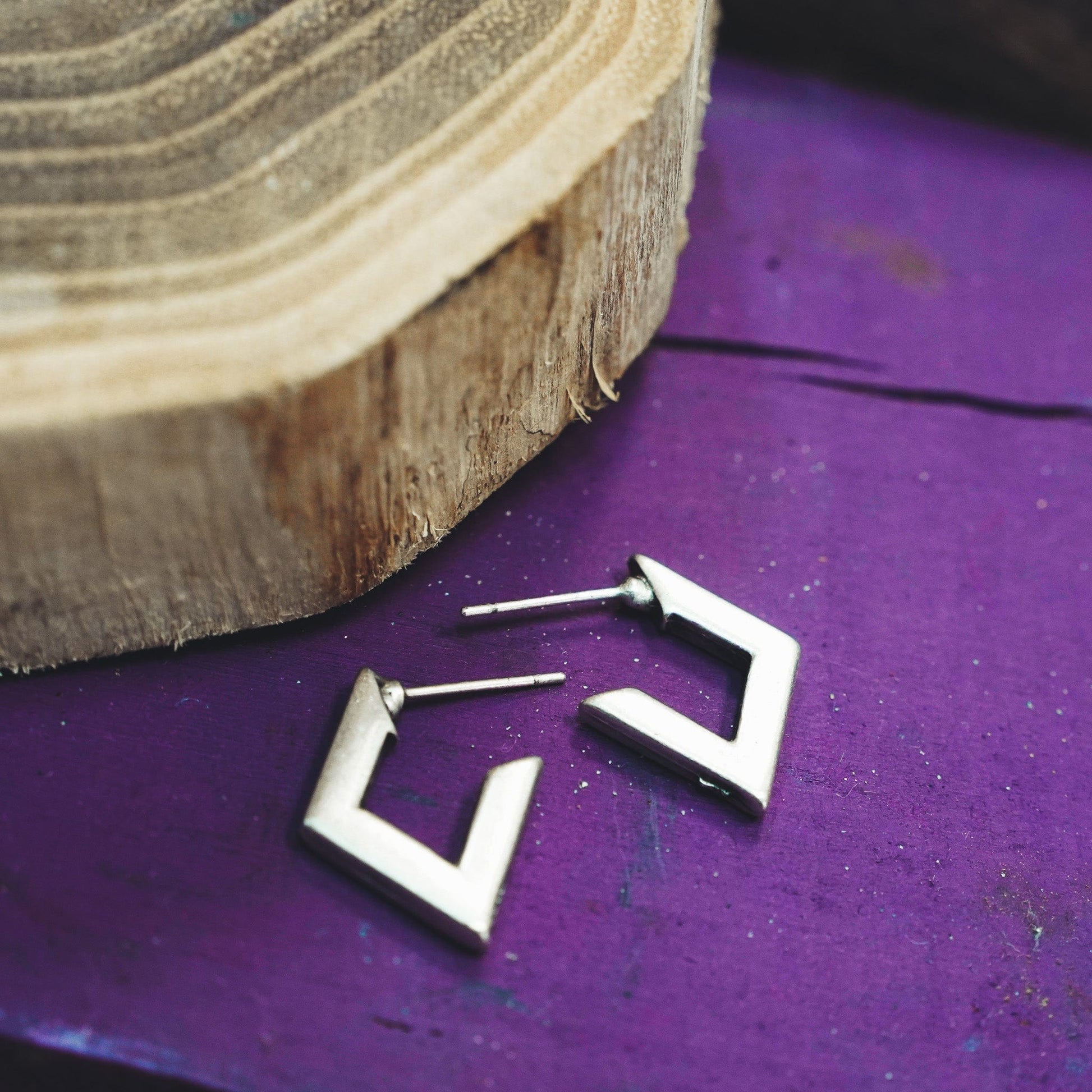 Mini Rhombus Earrings